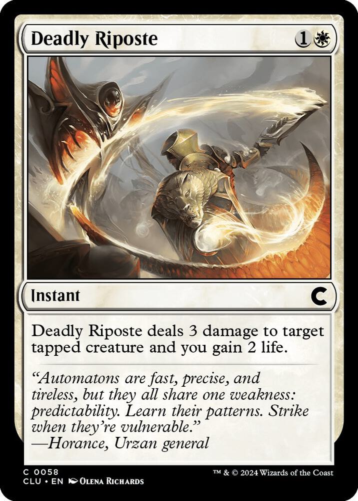Deadly Riposte (58) [Ravnica: Clue Edition]