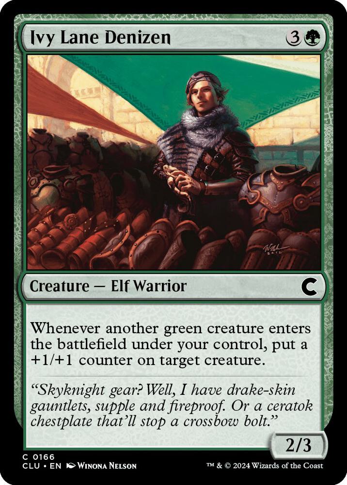 Ivy Lane Denizen (166) [Ravnica: Clue Edition]