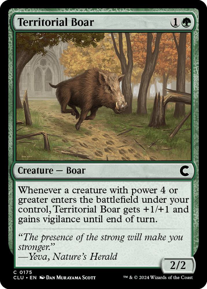 Territorial Boar (175) [Ravnica: Clue Edition]