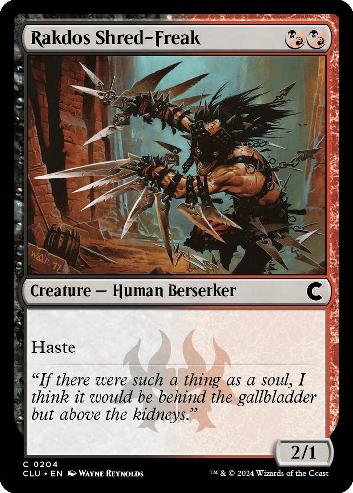Rakdos Shred-Freak (204) [Ravnica: Clue Edition]