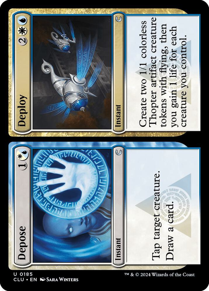 Depose // Deploy (185) [Ravnica: Clue Edition]