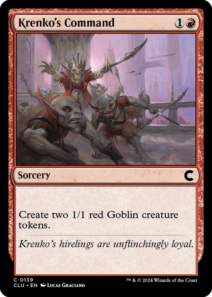 Krenko's Command (139) [Ravnica: Clue Edition]