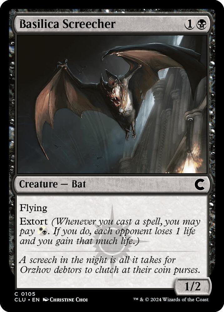 Basilica Screecher (105) [Ravnica: Clue Edition]
