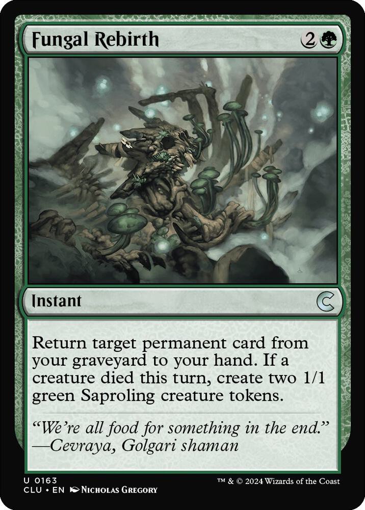 Fungal Rebirth (163) [Ravnica: Clue Edition]
