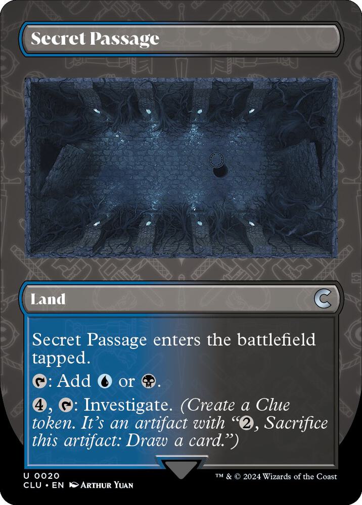 Secret Passage (Borderless) (20) [Ravnica: Clue Edition] [Borderless]