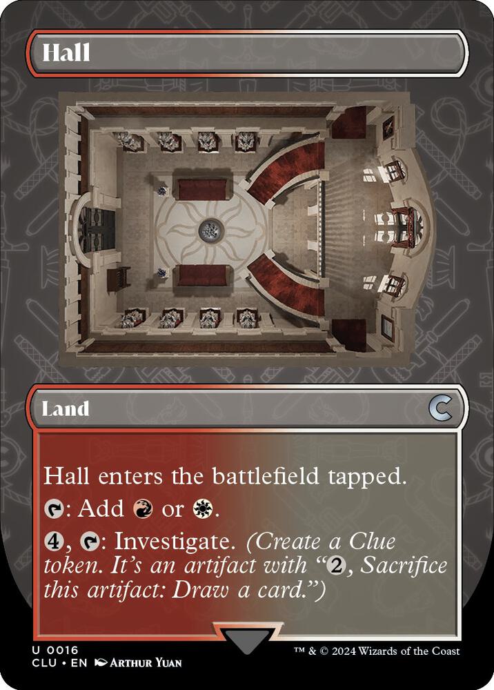 Hall (Borderless) (16) [Ravnica: Clue Edition] [Borderless]