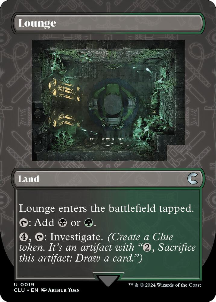 Lounge (Borderless) (19) [Ravnica: Clue Edition] [Borderless]