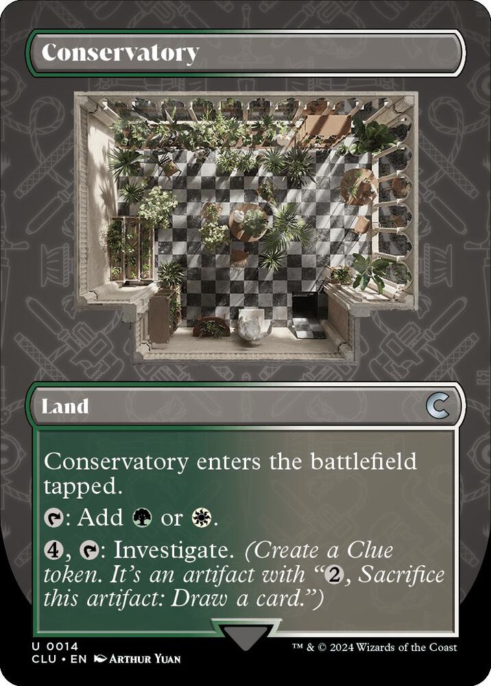 Conservatory (Borderless) (14) [Ravnica: Clue Edition] [Borderless]