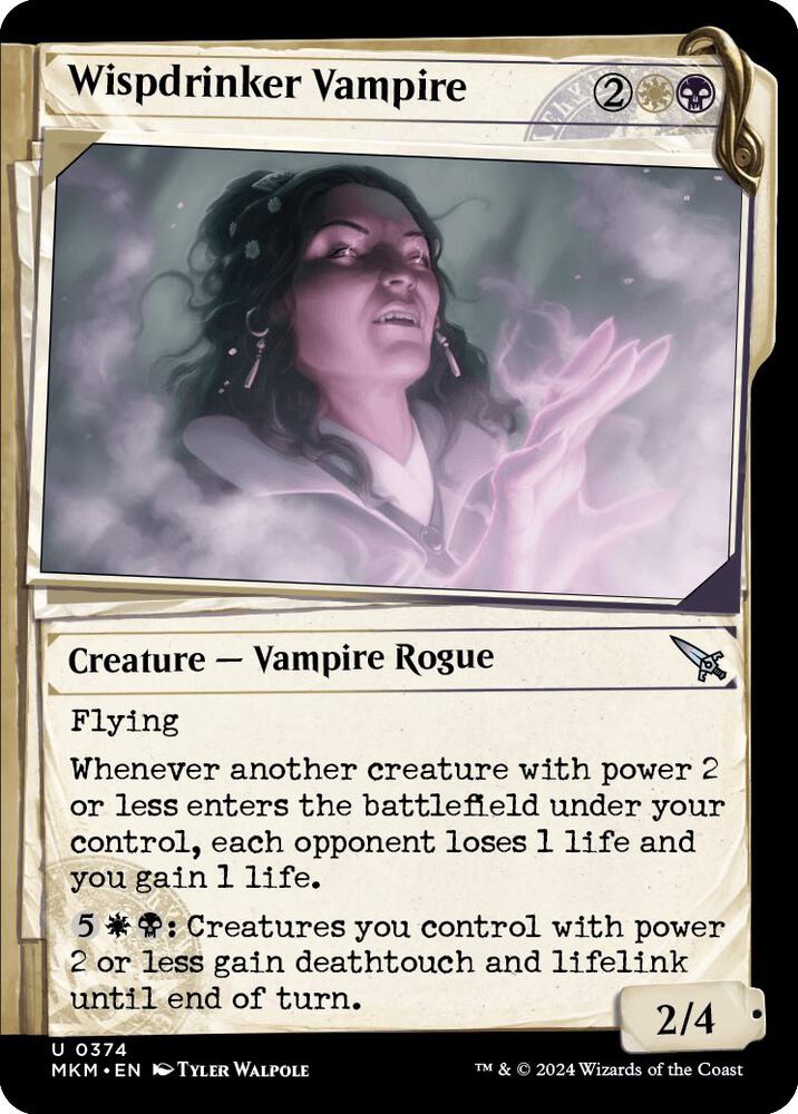 Wispdrinker Vampire (Showcase) (374) [Murders at Karlov Manor] [Showcase]