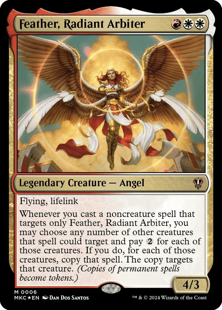 Feather, Radiant Arbiter (6) [Murders at Karlov Manor Commander]
