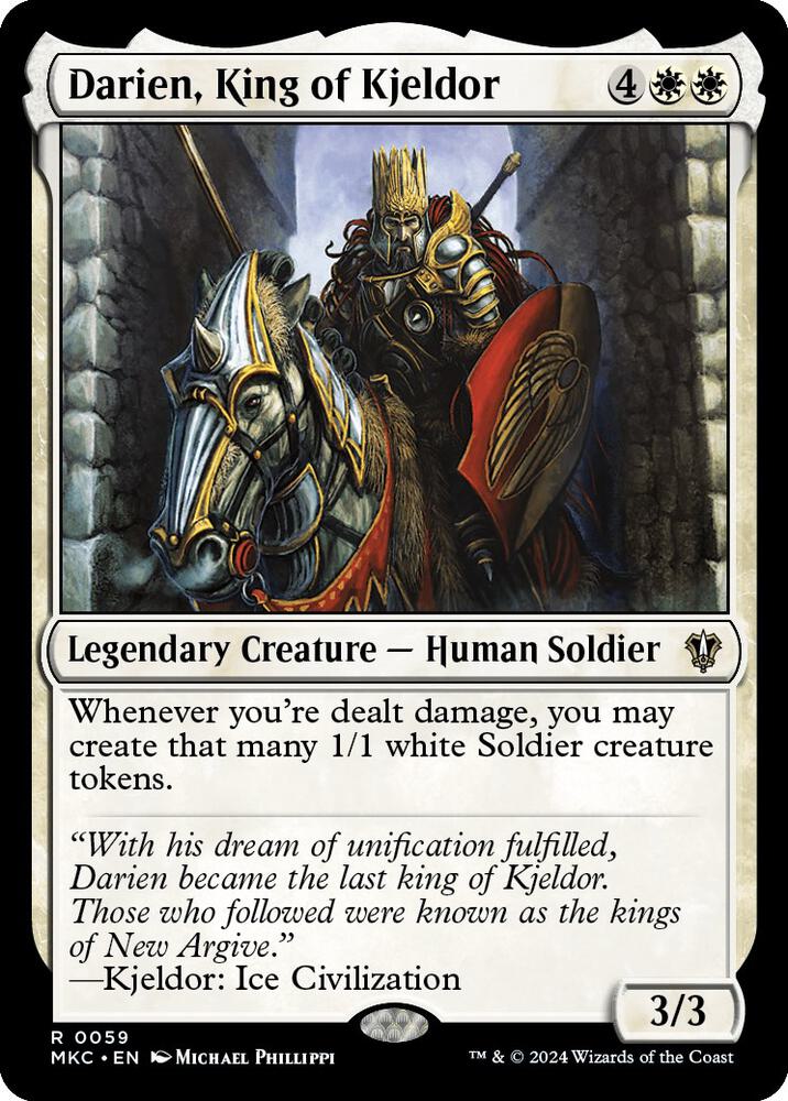 Darien, King of Kjeldor (59) [Murders at Karlov Manor Commander]