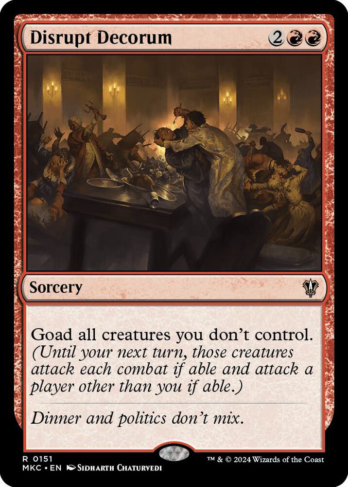 Disrupt Decorum (151) [Murders at Karlov Manor Commander]
