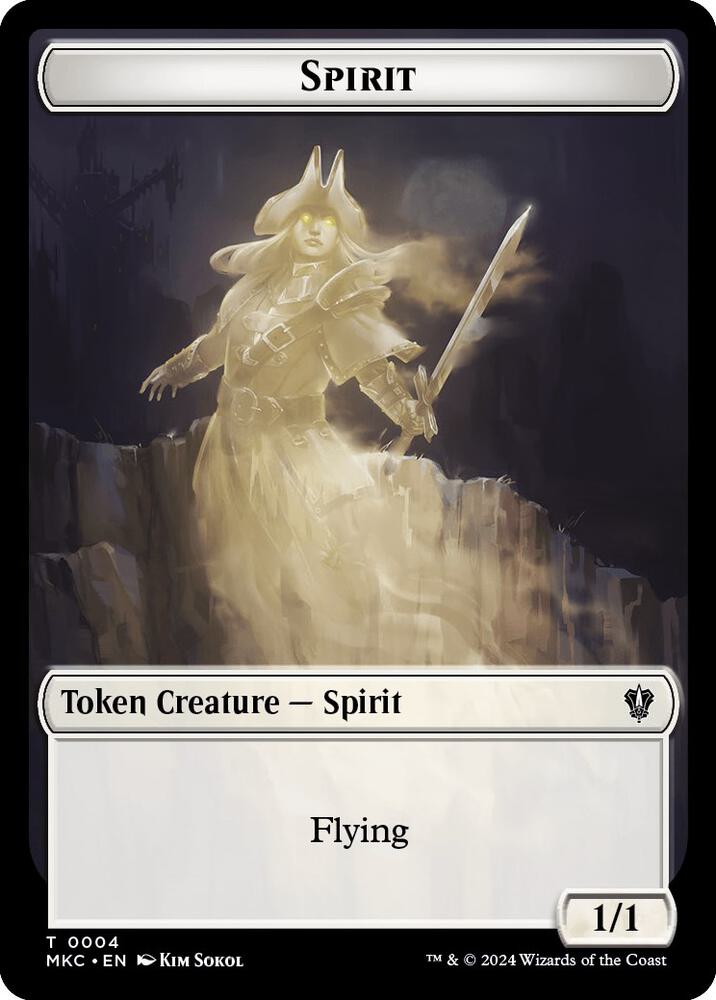 Spirit // Phyrexian Germ Double-Sided Token (4 // 10) [Murders at Karlov Manor Commander]