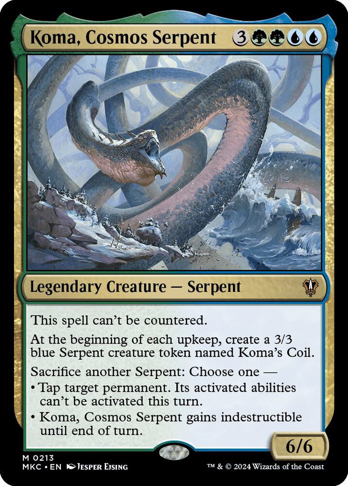 Koma, Cosmos Serpent (213) [Murders at Karlov Manor Commander]