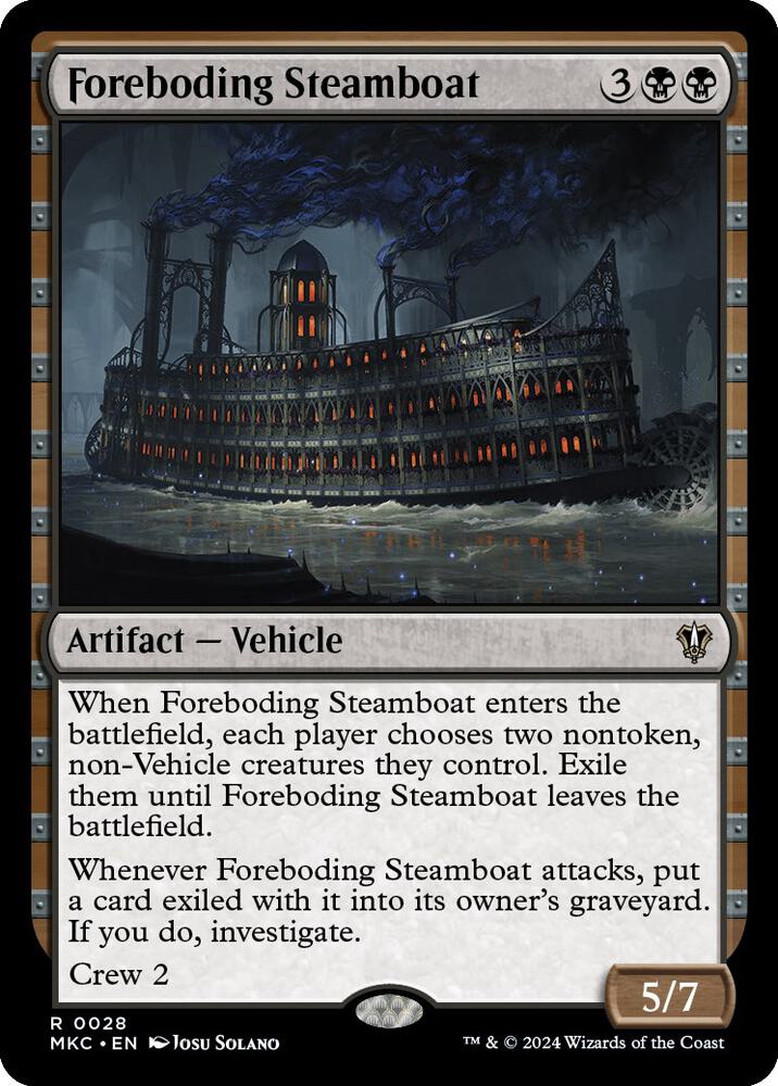 Foreboding Steamboat (28) [Murders at Karlov Manor Commander]