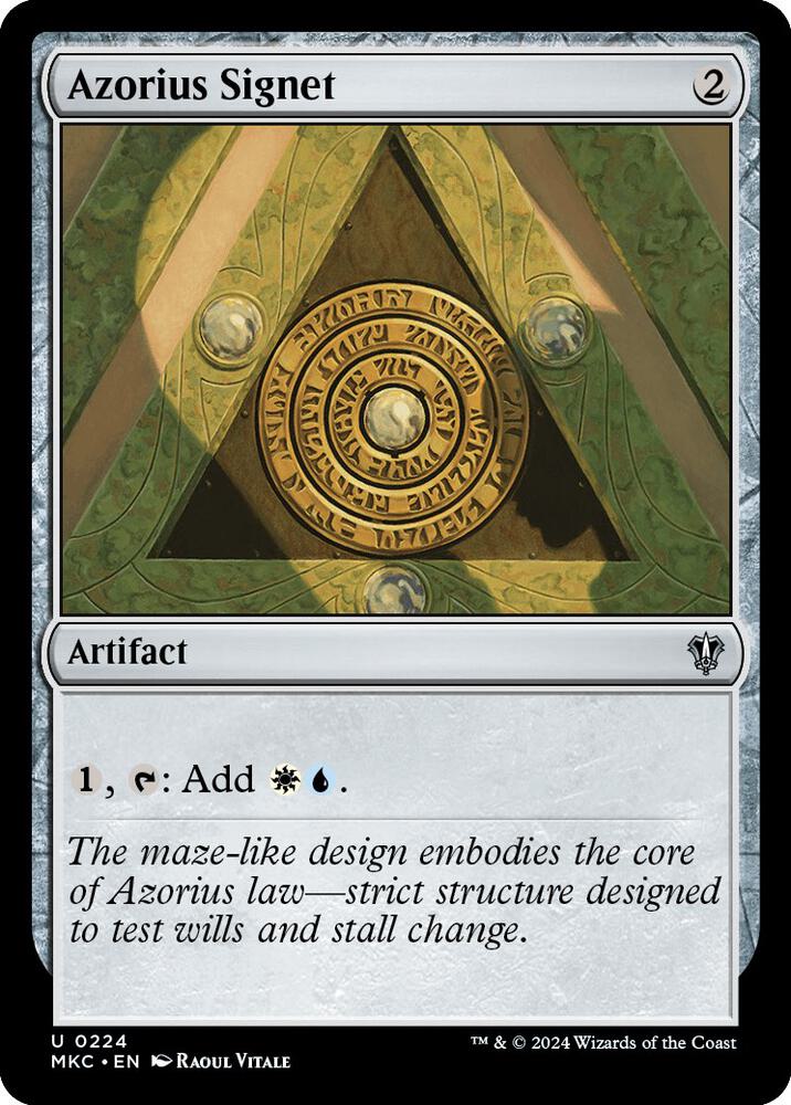 Azorius Signet (224) [Murders at Karlov Manor Commander]