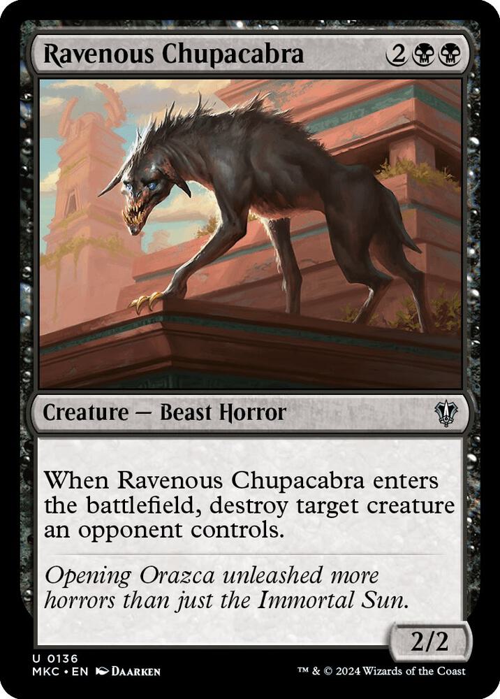 Ravenous Chupacabra (136) [Murders at Karlov Manor Commander]