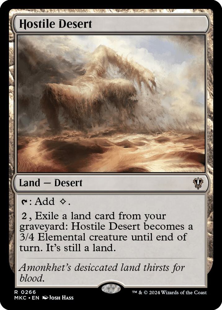 Hostile Desert (266) [Murders at Karlov Manor Commander]