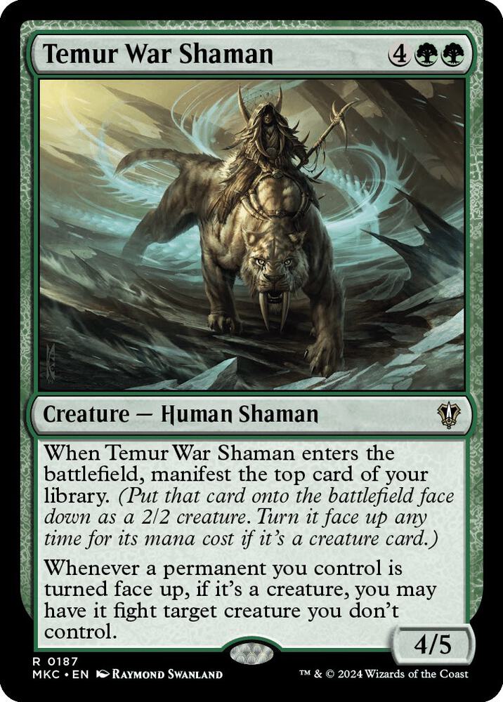 Temur War Shaman (187) [Murders at Karlov Manor Commander]