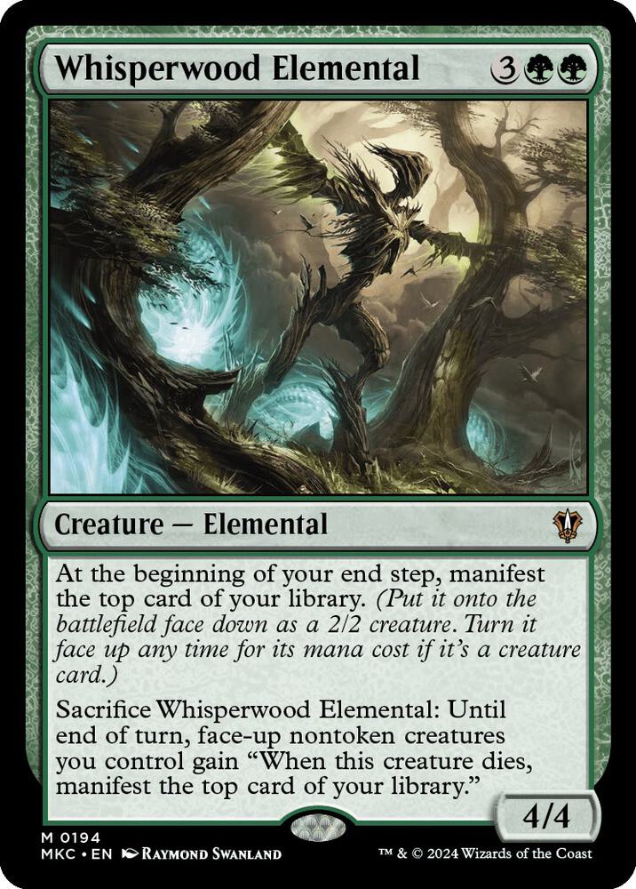 Whisperwood Elemental (194) [Murders at Karlov Manor Commander]