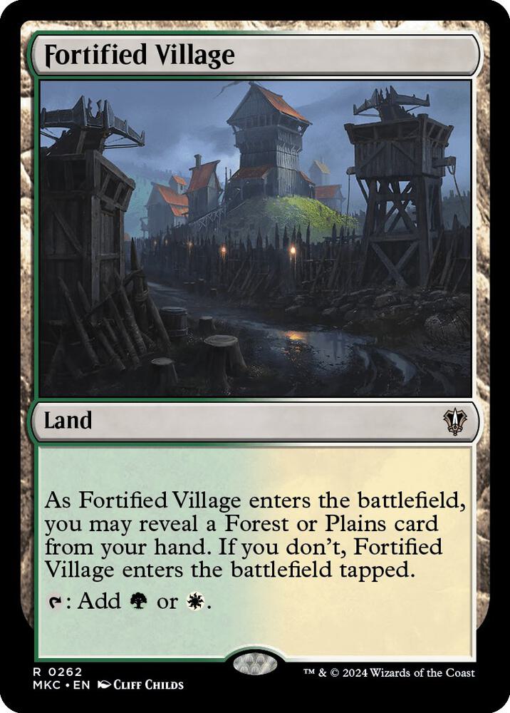 Fortified Village (262) [Murders at Karlov Manor Commander]
