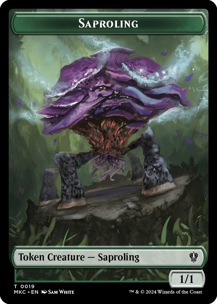 Saproling // Morph Double-Sided Token (19 // 30) [Murders at Karlov Manor Commander]