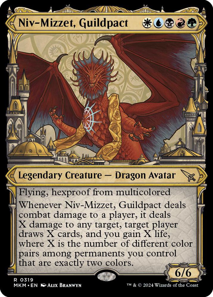 Niv-Mizzet, Guildpact (Showcase) (319) [Murders at Karlov Manor] [Showcase]