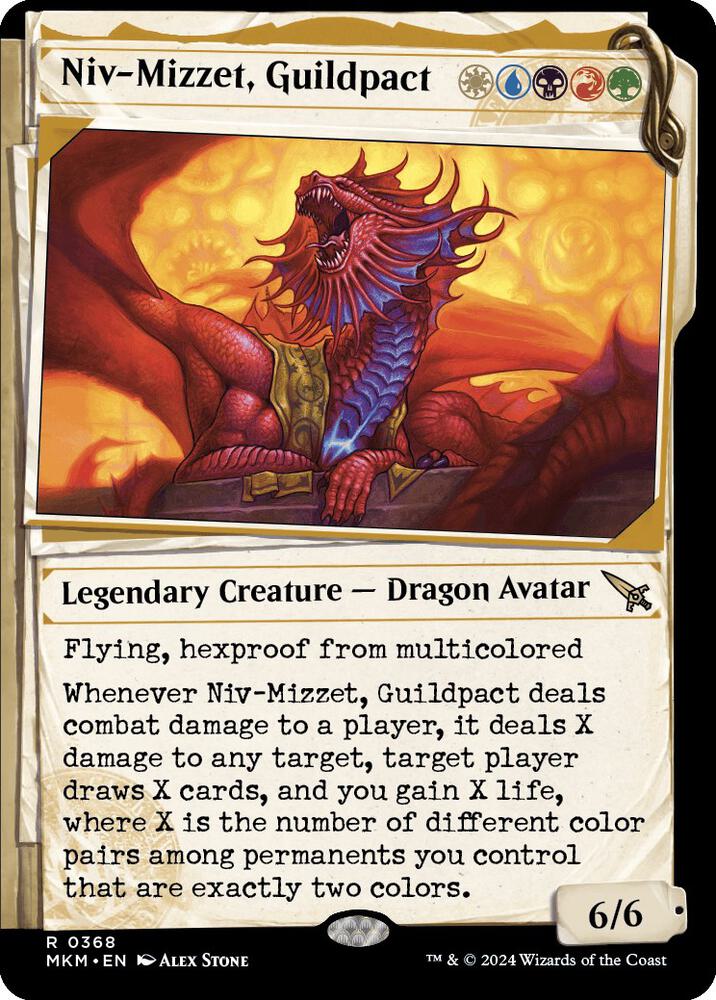 Niv-Mizzet, Guildpact (Showcase) (368) [Murders at Karlov Manor] [Showcase]