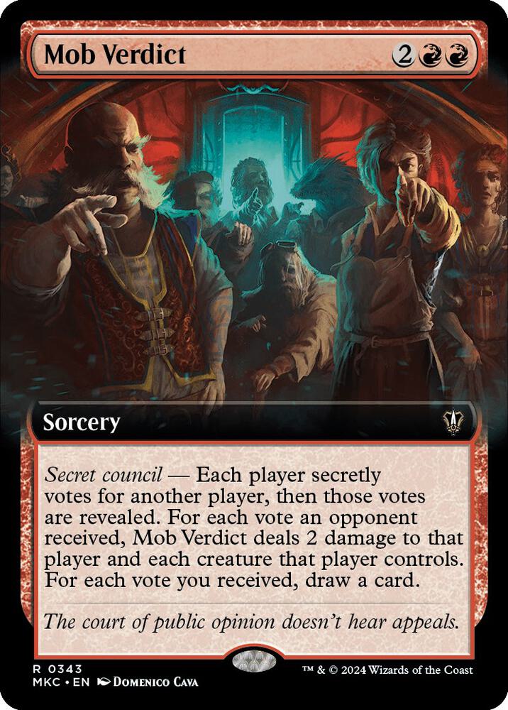 Mob Verdict (Extended Art) (343) [Murders at Karlov Manor Commander] [Extended Art]