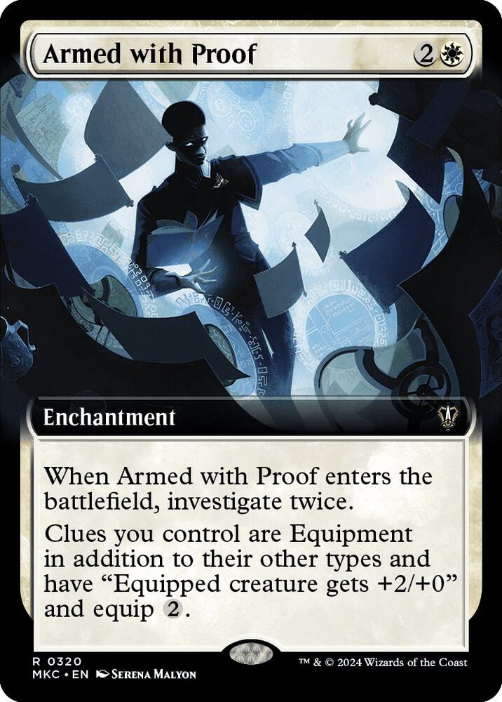 Armed with Proof (Extended Art) (320) [Murders at Karlov Manor Commander] [Extended Art]