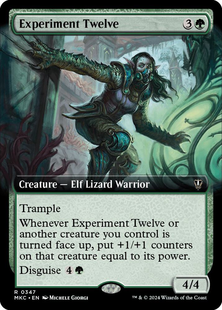 Experiment Twelve (Extended Art) (347) [Murders at Karlov Manor Commander] [Extended Art]