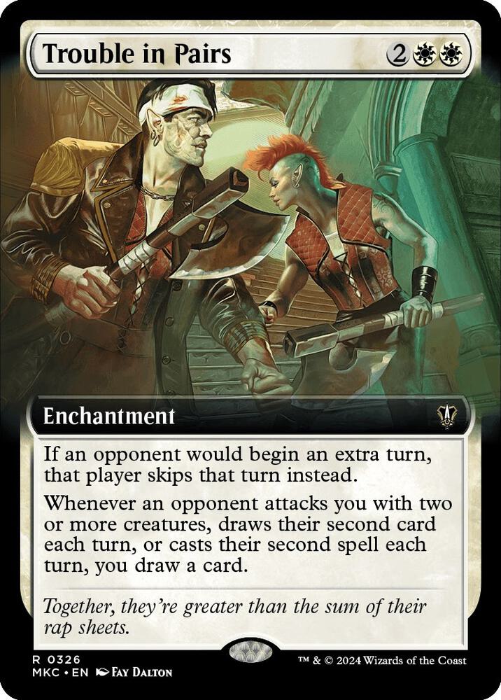 Trouble in Pairs (Extended Art) (326) [Murders at Karlov Manor Commander] [Extended Art]