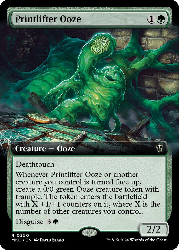 Printlifter Ooze (Extended Art) (350) [Murders at Karlov Manor Commander] [Extended Art]