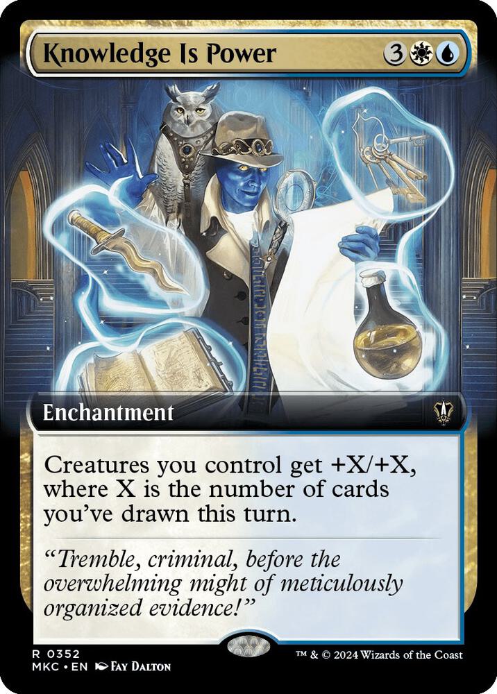 Knowledge is Power (Extended Art) (352) [Murders at Karlov Manor Commander] [Extended Art]