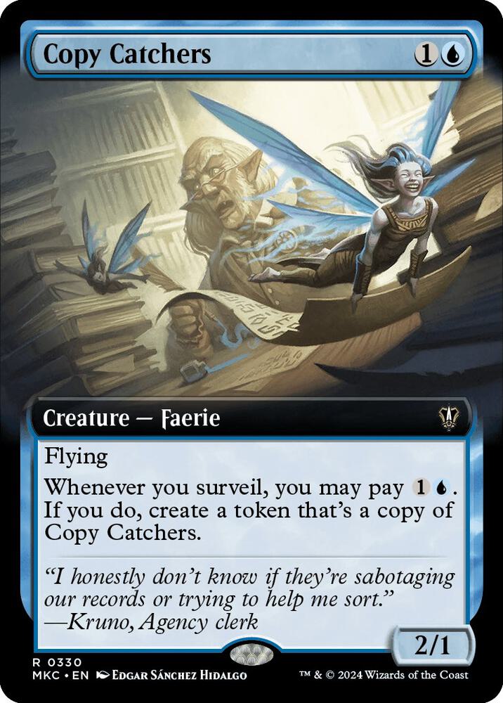 Copy Catchers (Extended Art) (330) [Murders at Karlov Manor Commander] [Extended Art]