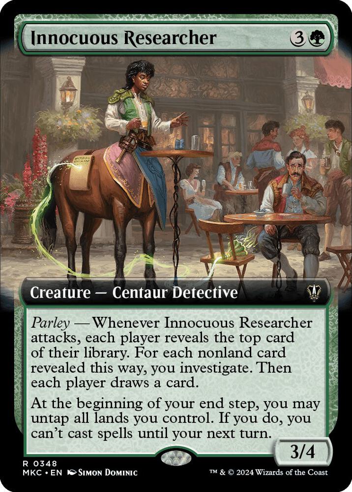 Innocuous Researcher (Extended Art) (348) [Murders at Karlov Manor Commander] [Extended Art]
