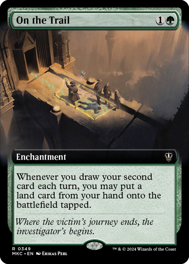 On the Trail (Extended Art) (349) [Murders at Karlov Manor Commander] [Extended Art]