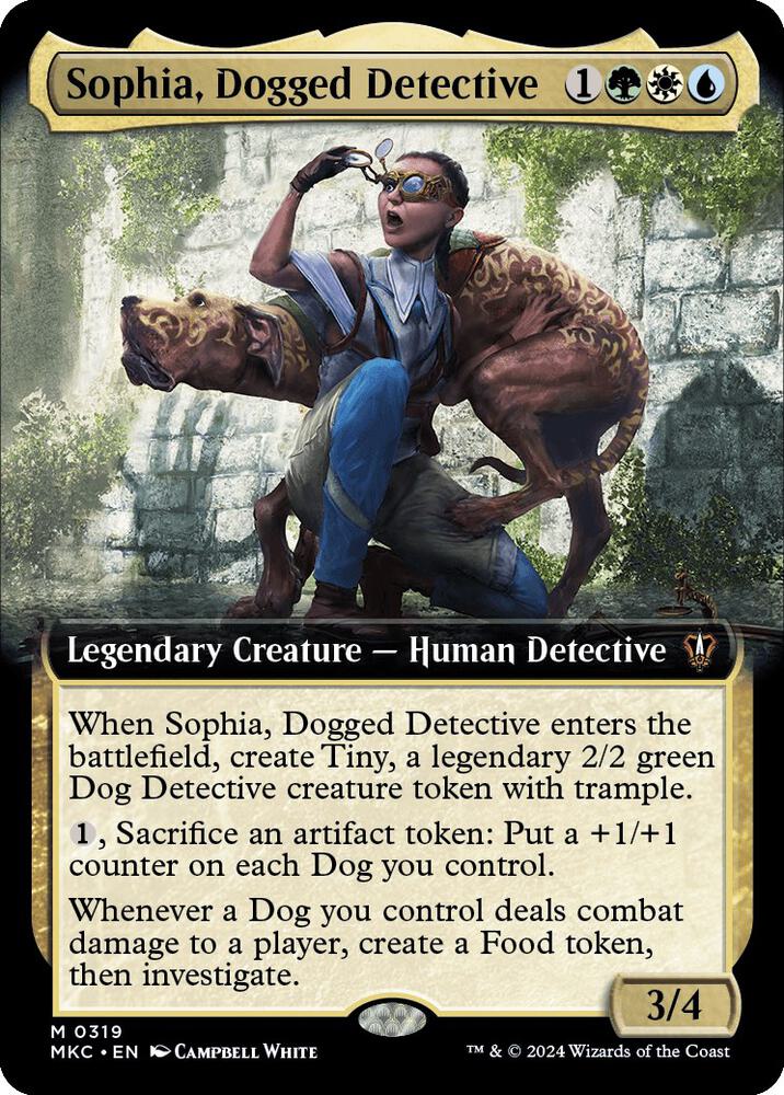 Sophia, Dogged Detective (Extended Art) (319) [Murders at Karlov Manor Commander] [Extended Art]