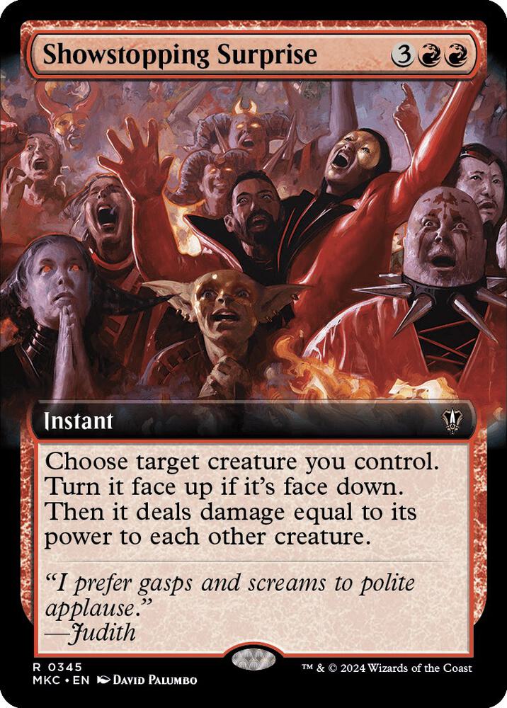 Showstopping Surprise (Extended Art) (345) [Murders at Karlov Manor Commander] [Extended Art]