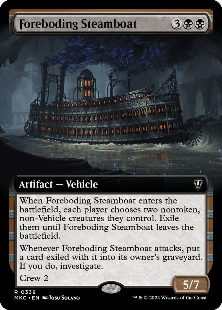 Foreboding Steamboat (Extended Art) (338) [Murders at Karlov Manor Commander] [Extended Art]