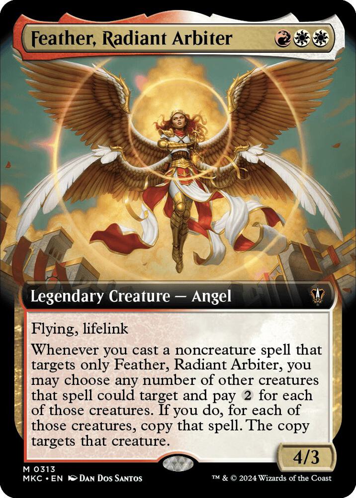Feather, Radiant Arbiter (Extended Art) (313) [Murders at Karlov Manor Commander] [Extended Art]