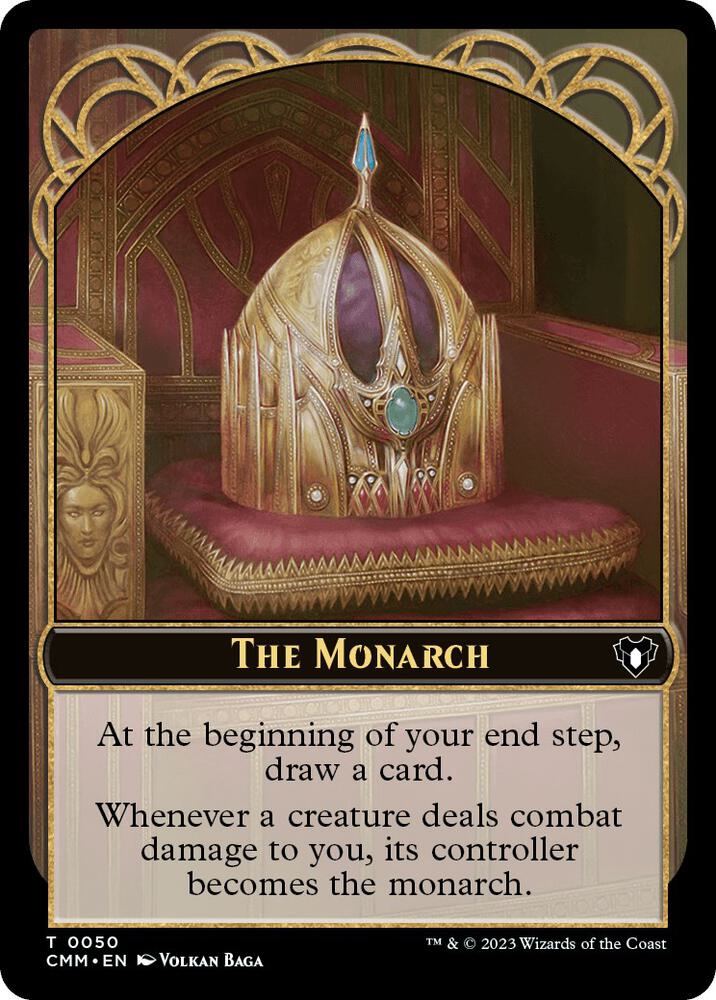 The Monarch // Dwarf Berserker Double-Sided Token (50 // 23) [Commander Masters]
