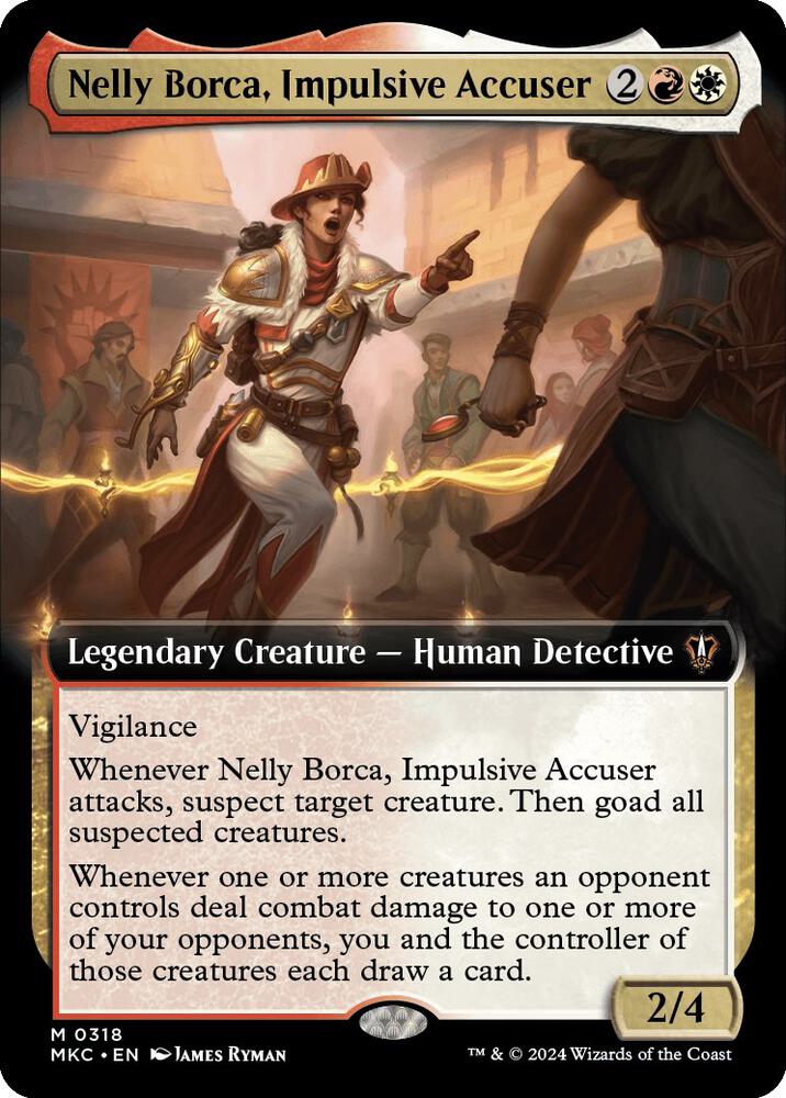 Nelly Borca, Impulsive Accuser (Extended Art) (318) [Murders at Karlov Manor Commander] [Extended Art]