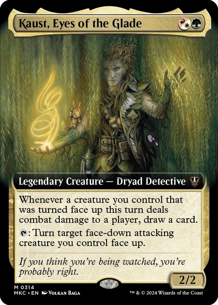 Kaust, Eyes of the Glade (Extended Art) (314) [Murders at Karlov Manor Commander] [Extended Art]