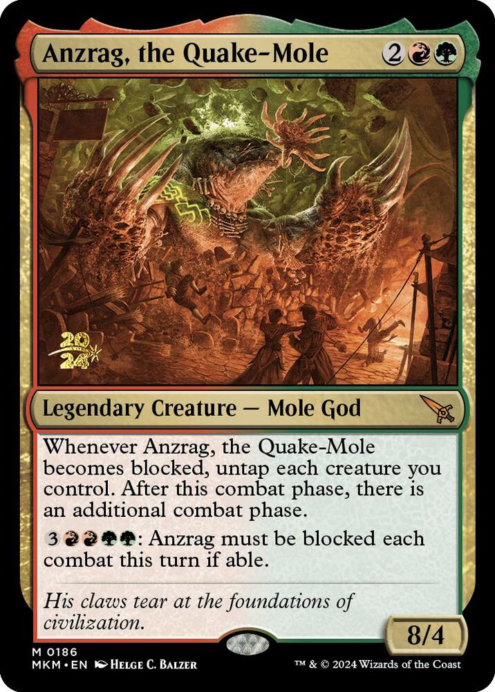 Anzrag, the Quake-Mole (186) [Prerelease Cards]