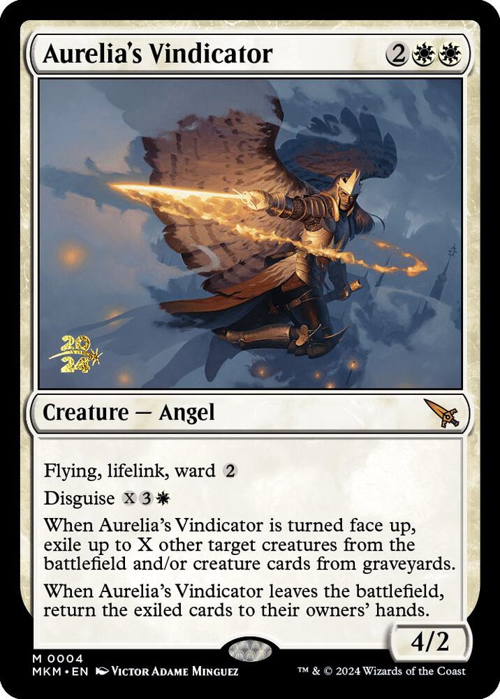 Aurelia's Vindicator (4) [Prerelease Cards]
