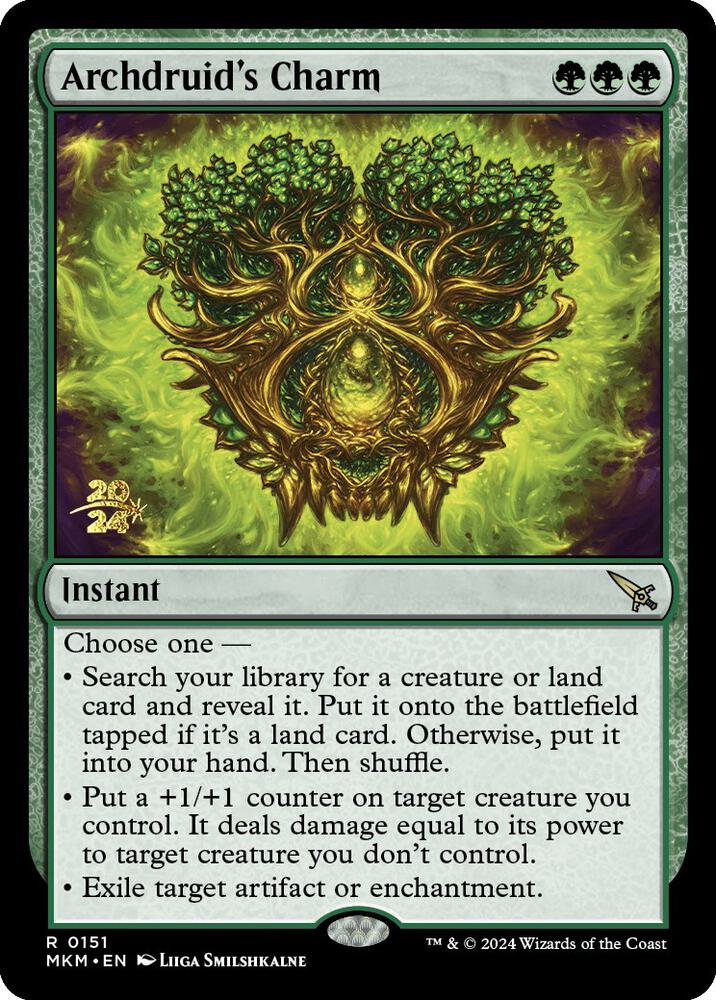Archdruid's Charm (151) [Prerelease Cards]