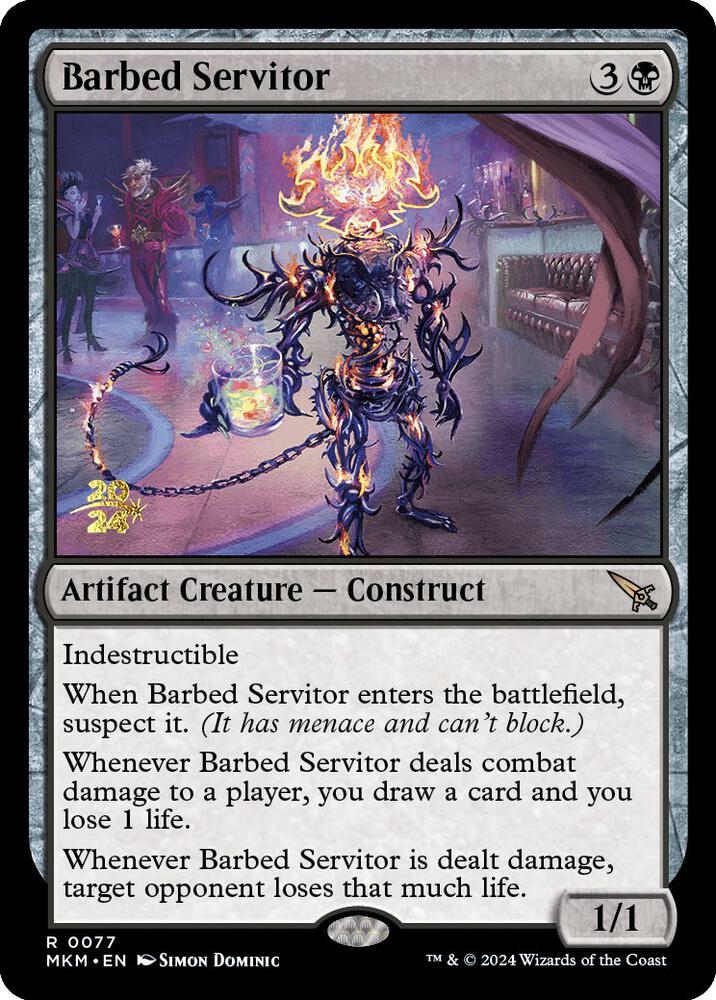 Barbed Servitor (77) [Prerelease Cards]