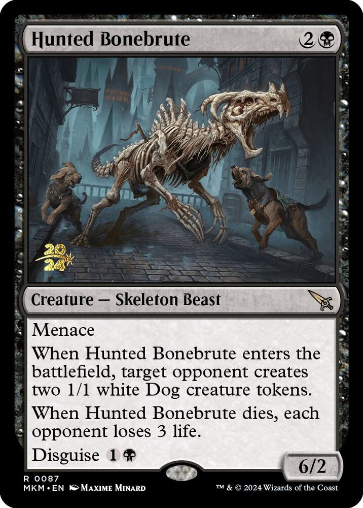Hunted Bonebrute (87) [Prerelease Cards]