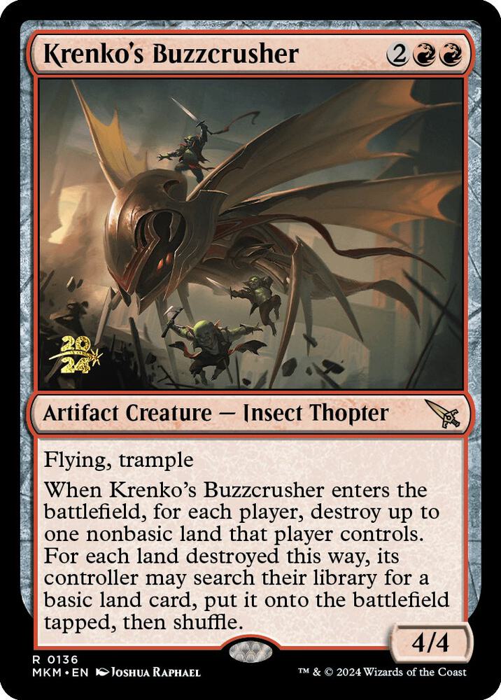 Krenko's Buzzcrusher (136) [Prerelease Cards]